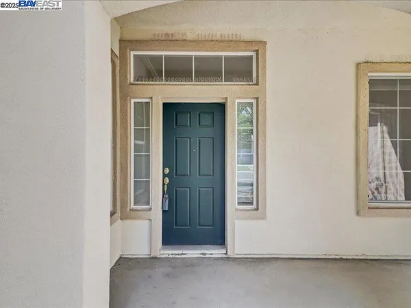 a view of an front door