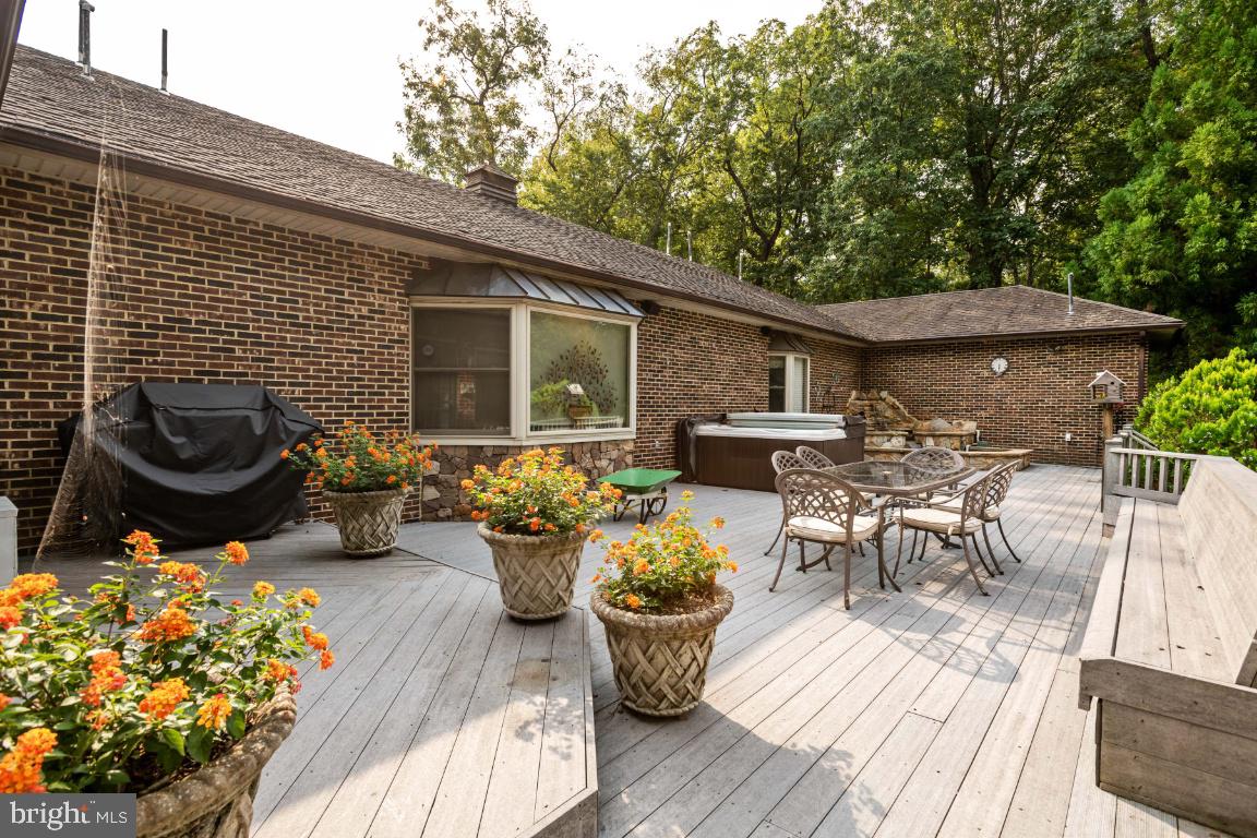 1528 Stringtown Road Berryville, VA 22611 - Photo 15 of 85 Amazing Rear Deck w/ Waterfall & Hot Tub