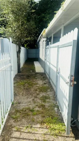 a view of an outdoor space and deck