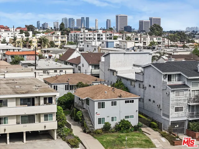 a aerial view of a house