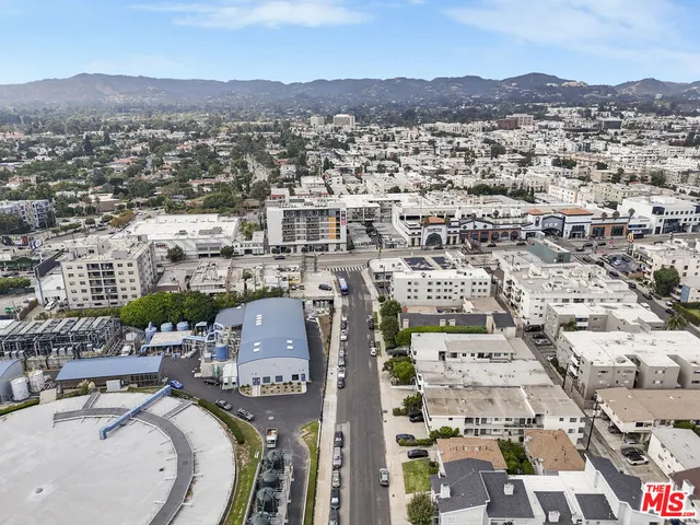 an aerial view of a city