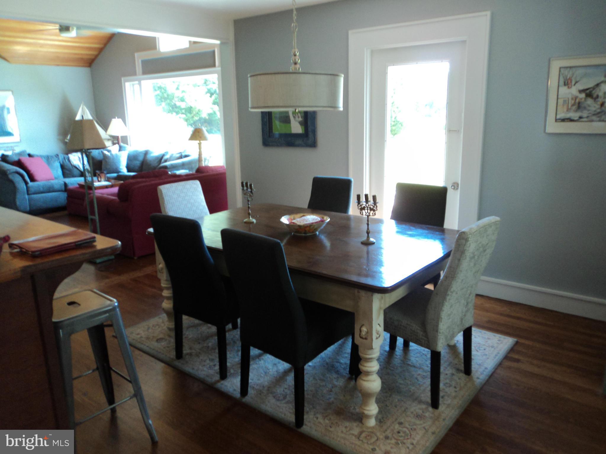 6871 Edge Creek Road St. Michaels, MD 21663 - Photo 14 of 26 a view of a dining room with furniture and wooden floor