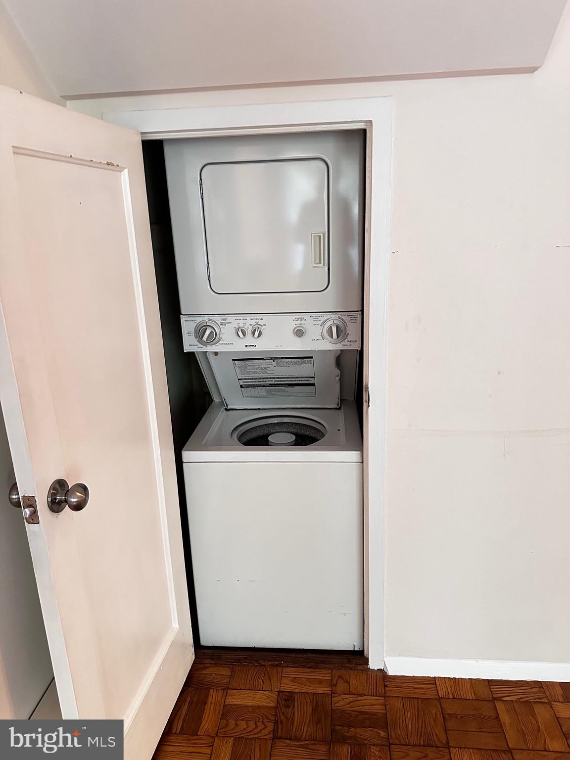 1718 Preston Road Alexandria, VA 22302 - Photo 15 of 19 In unit stacked washer/dryer