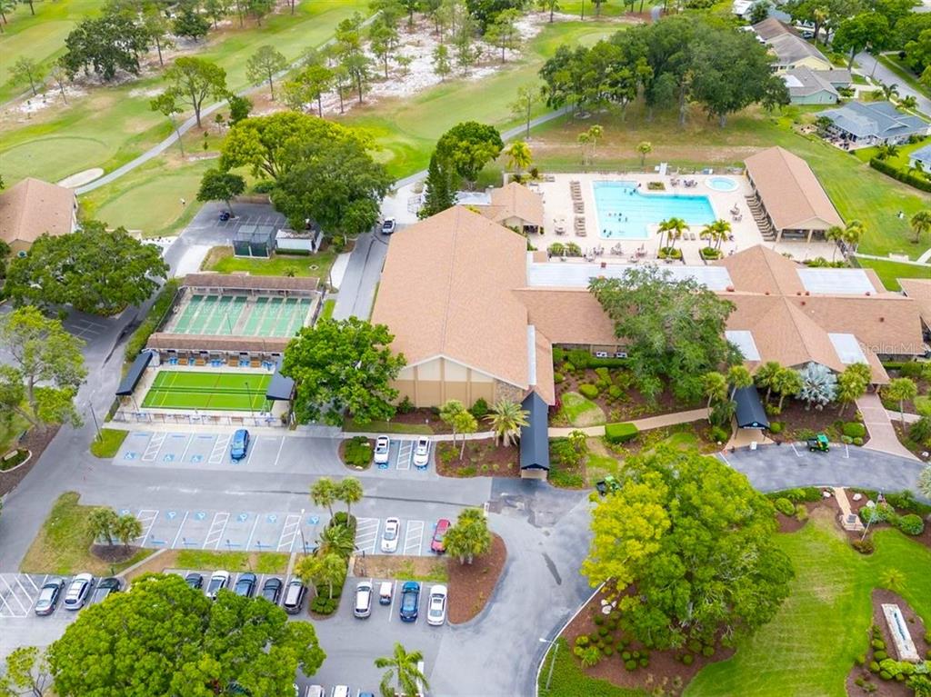 3109 Mission Grove Drive, Unit D Palm Harbor, FL 34684 - Photo 62 of 62 an aerial view of a houses with yard