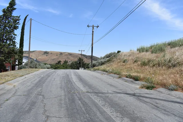 a view of a road from a building