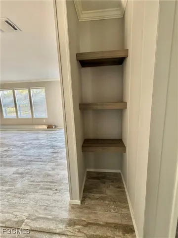 a view of an empty room