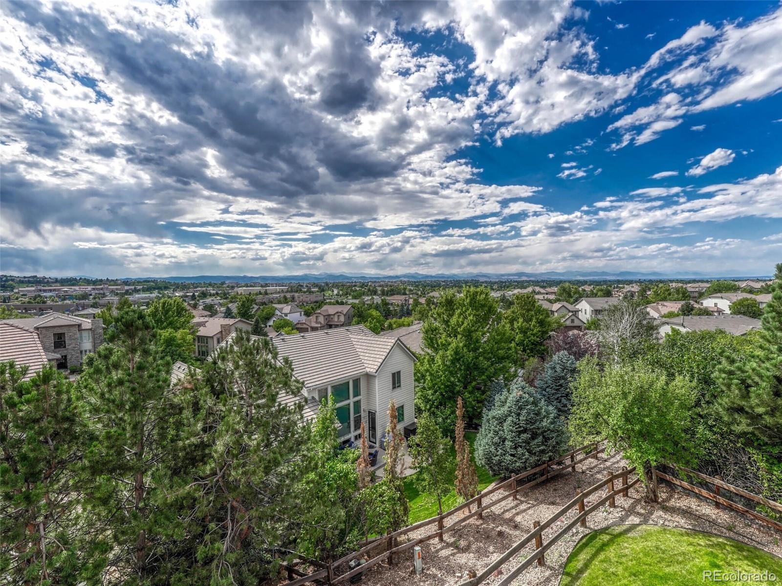9741 Sunset Hill Circle Lone Tree, CO 80124 - Photo 42 of 43 a view of a garden with a lake view