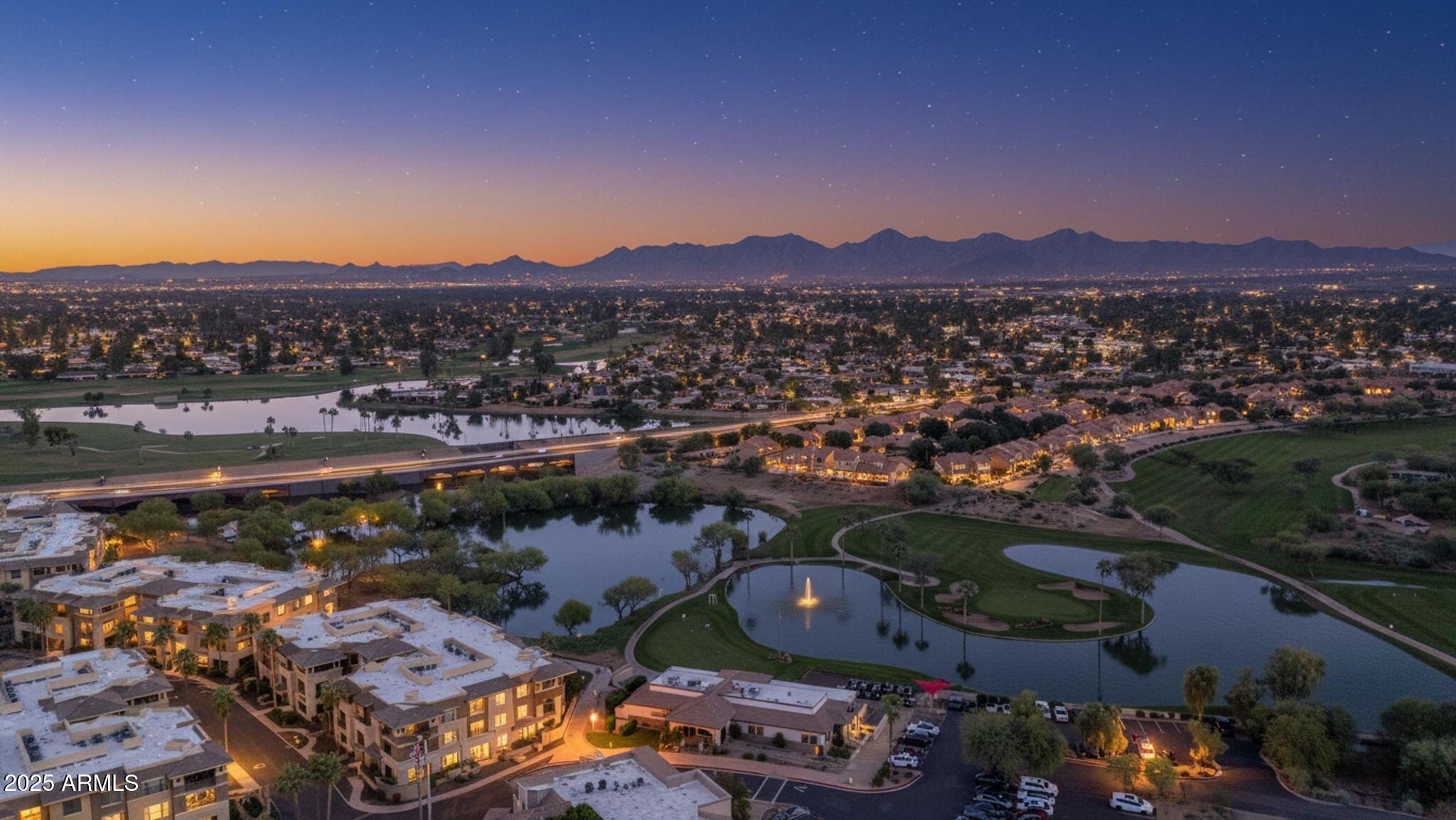 7575 East Indian Bend Road, Unit 2085 Scottsdale, AZ 85250 - Photo 29 of 30 an aerial view of residential houses and outdoor space