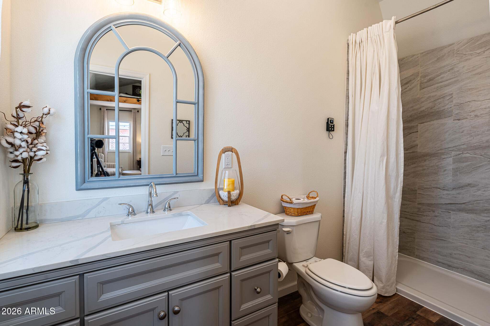 22622 East Day Spring Lane Florence, AZ 85132 - Photo 62 of 70 a bathroom with a sink a toilet and shower