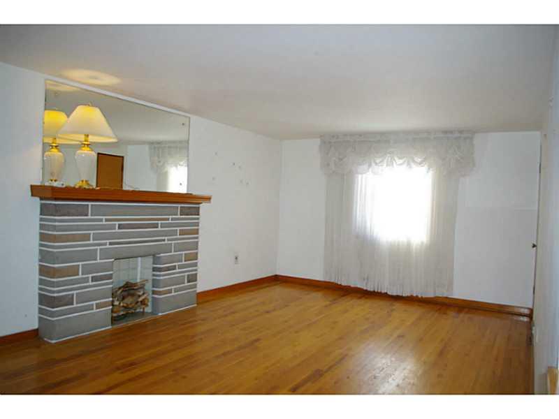 1170 Race Street McKees Rocks, PA 15136 - Photo 3 of 9 Living Room. Spacious living features a decorative fireplace and hardwood floors.