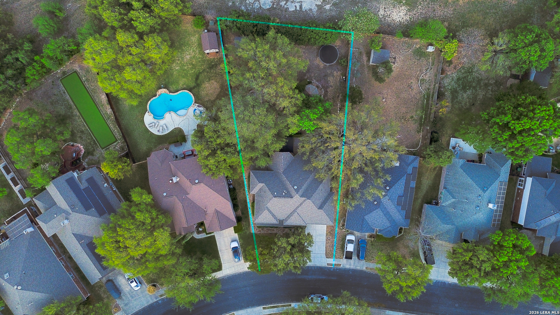 13034 Wild Heart Helotes, TX 78023 - Photo 49 of 49 an aerial view of a house