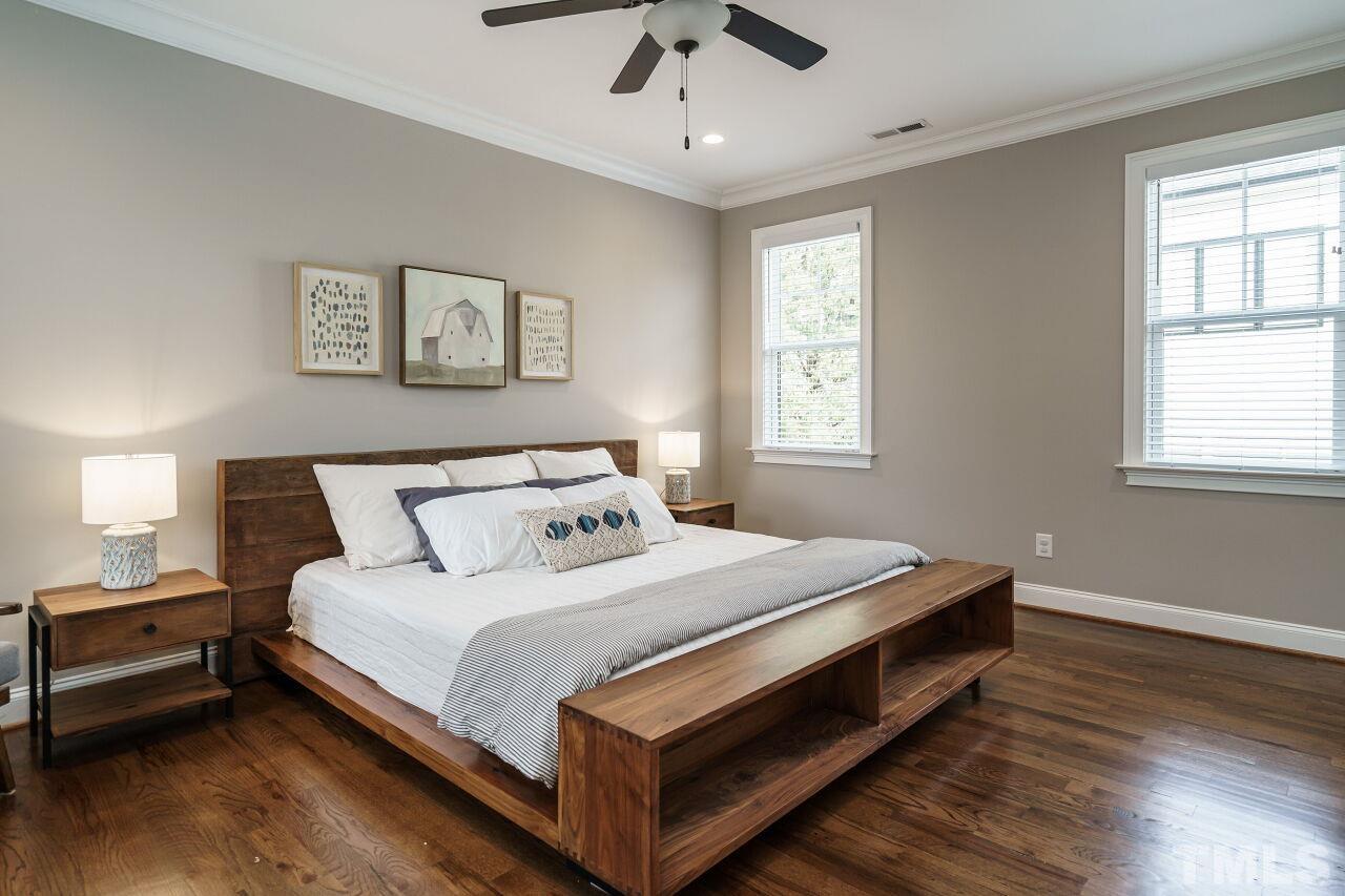 203 Georgetown Road Raleigh, NC 27608 - Photo 11 of 35 a bedroom with bed and a window