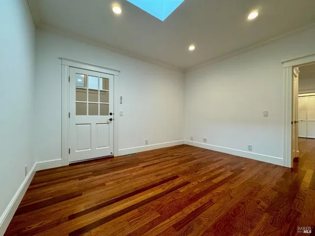 a view of an empty room