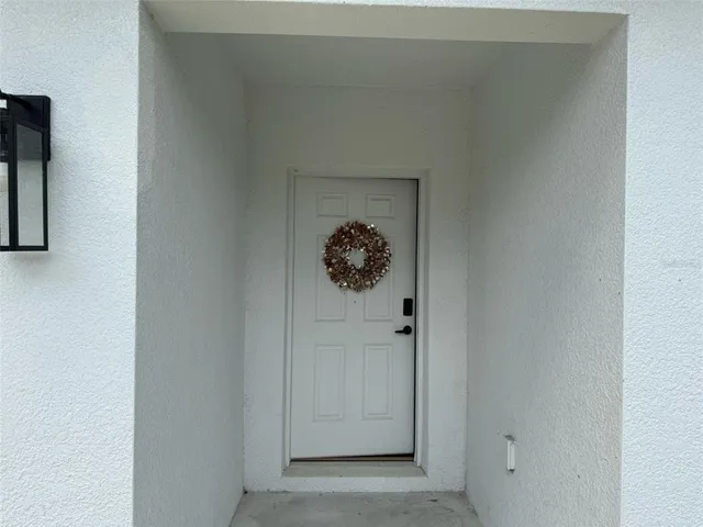 a view of front door