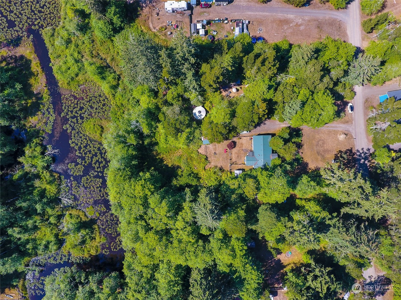 30511 Stackpole Lane Ocean Park, WA 98640 - Photo 37 of 40 an aerial view of a house with a yard and garden
