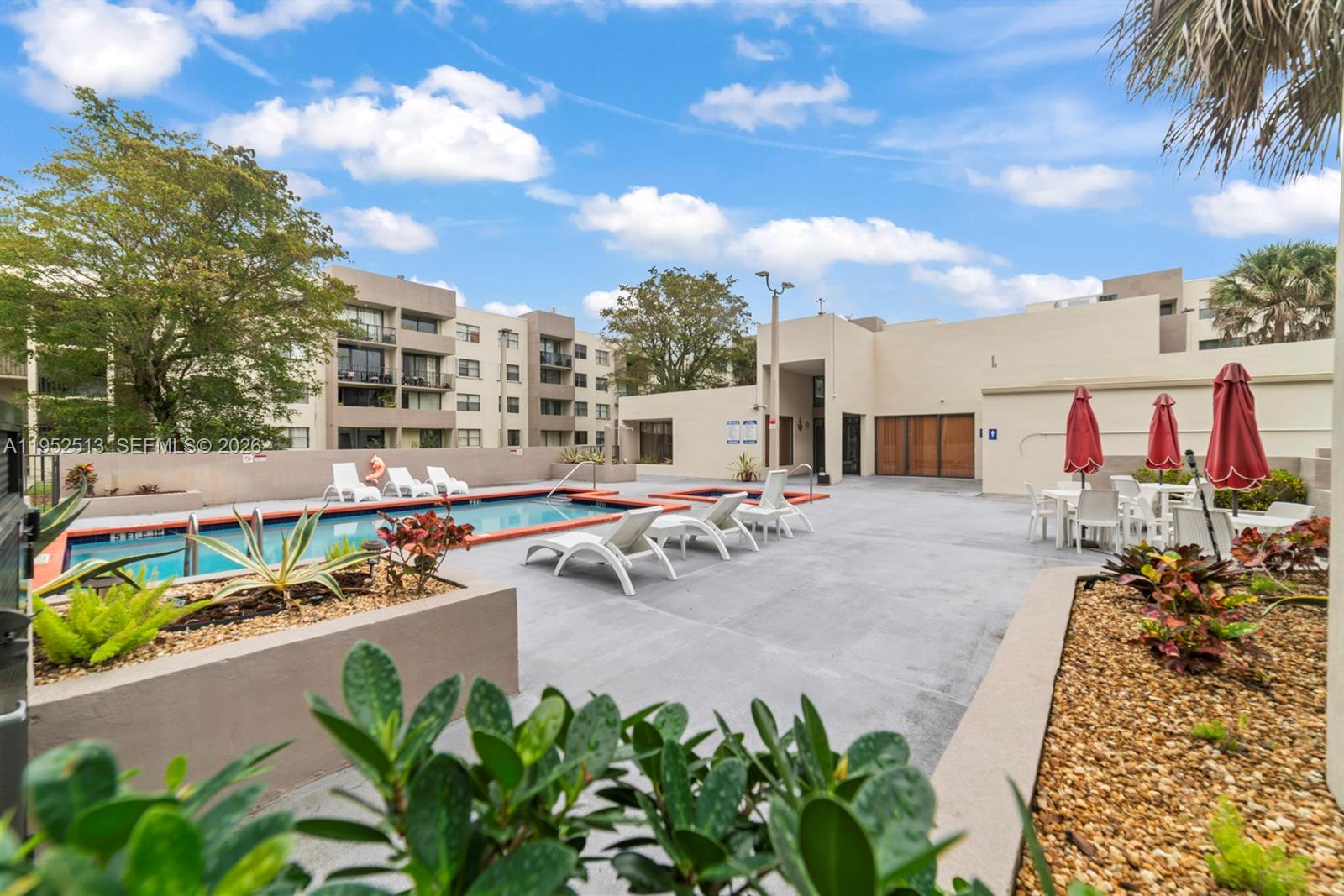8002 Southwest 149th Avenue, Unit B118 Miami, FL 33193 - Photo 19 of 23 a view of a terrace with chairs
