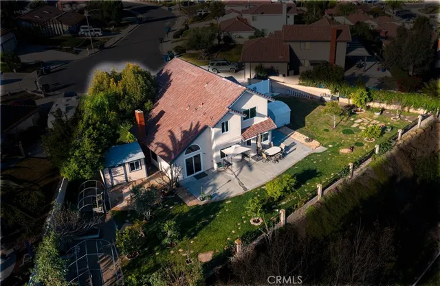 a view of a backyard with a garden