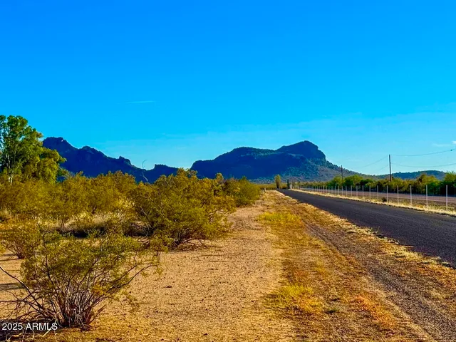 a view of a lake with a mountain