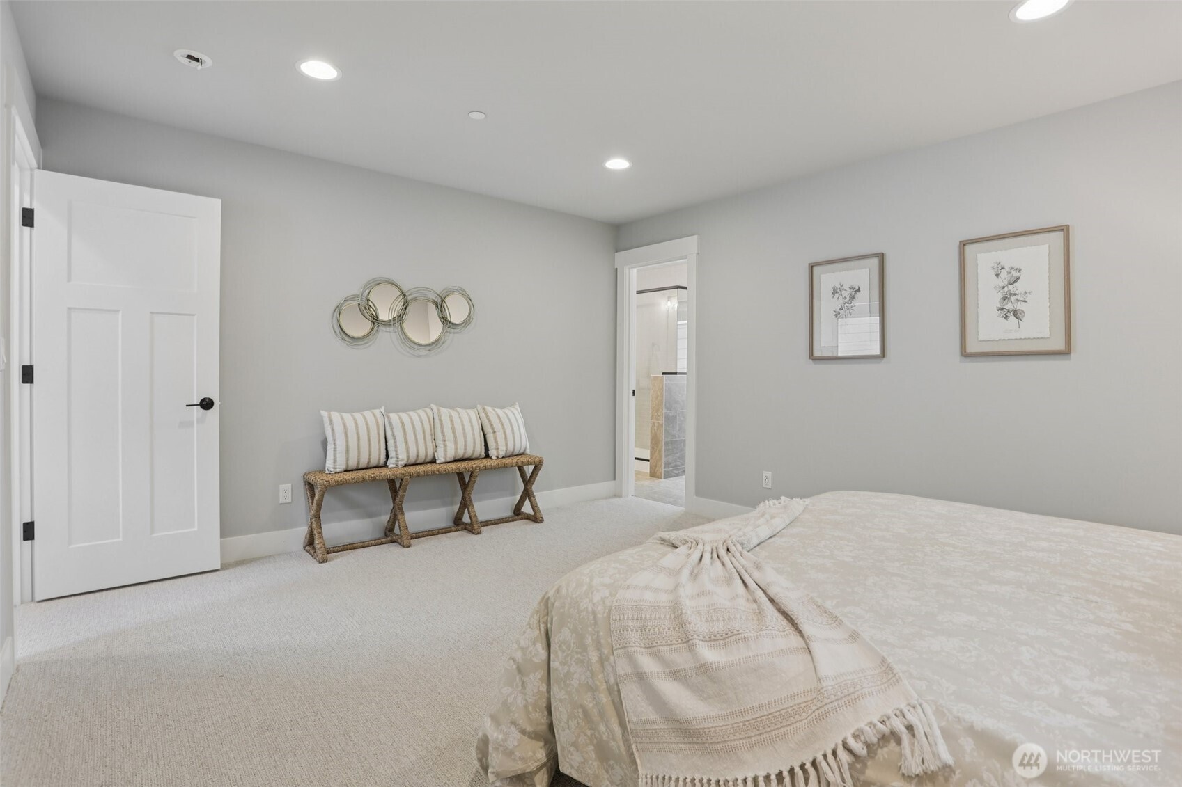 15 160th Place Southeast Bothell, WA 98012 - Photo 23 of 36 a bedroom with a bed and painting on the wall