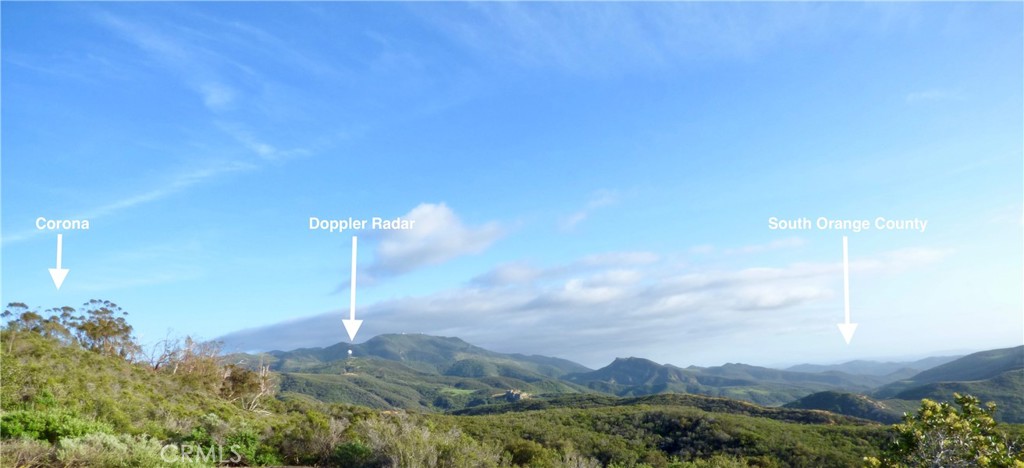 9 Black Star Canyon Road Silverado, CA 92676 - Photo 7 of 11 a view of a city with a mountain