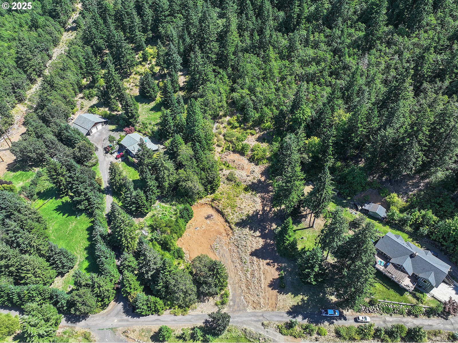 3355 James Road Hood River, OR 97031 - Photo 14 of 19 an aerial view of a house with a yard and outdoor seating