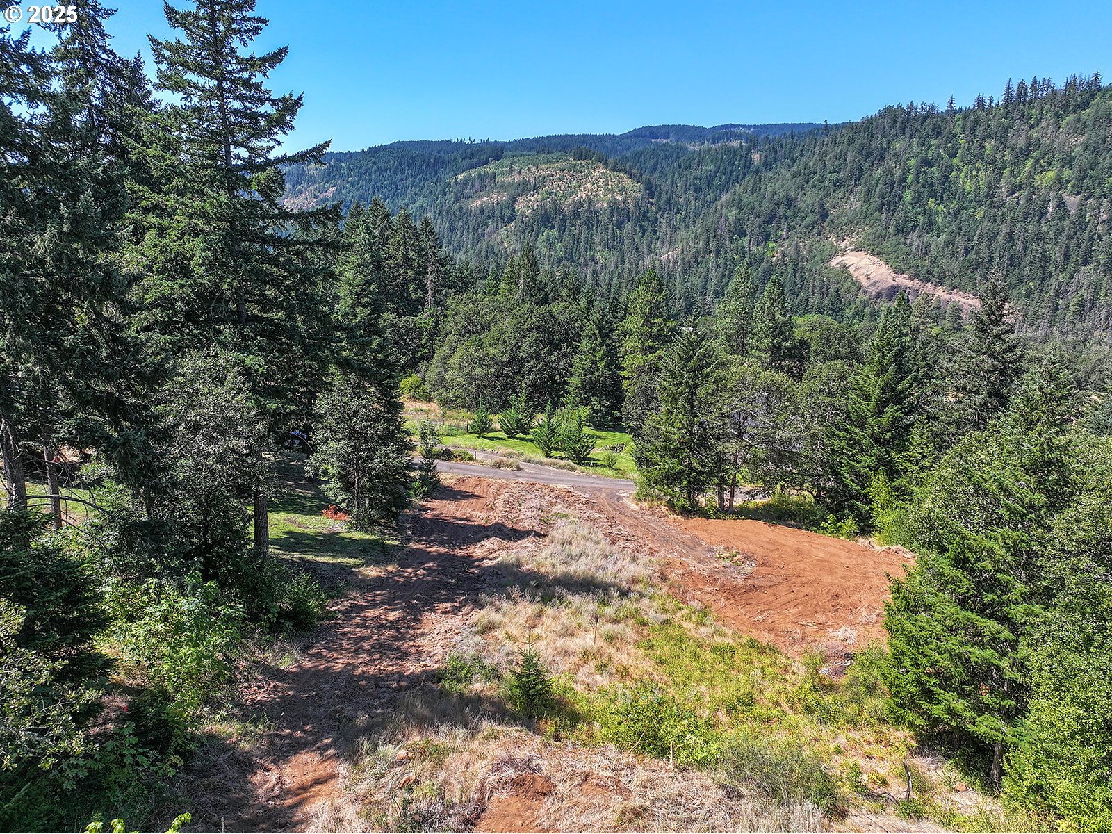 3355 James Road Hood River, OR 97031 - Photo 15 of 19 a view of a dry yard with trees