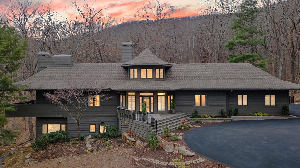 a front view of a house with balcony