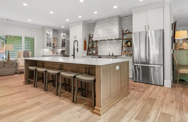 a dining room with furniture window wooden floor