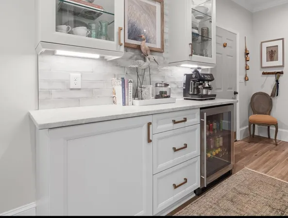 a spacious bathroom with a tub and shower