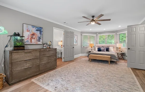 a view of a chairs and table in the patio