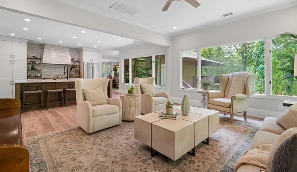 a stove top oven sitting inside of a kitchen stove