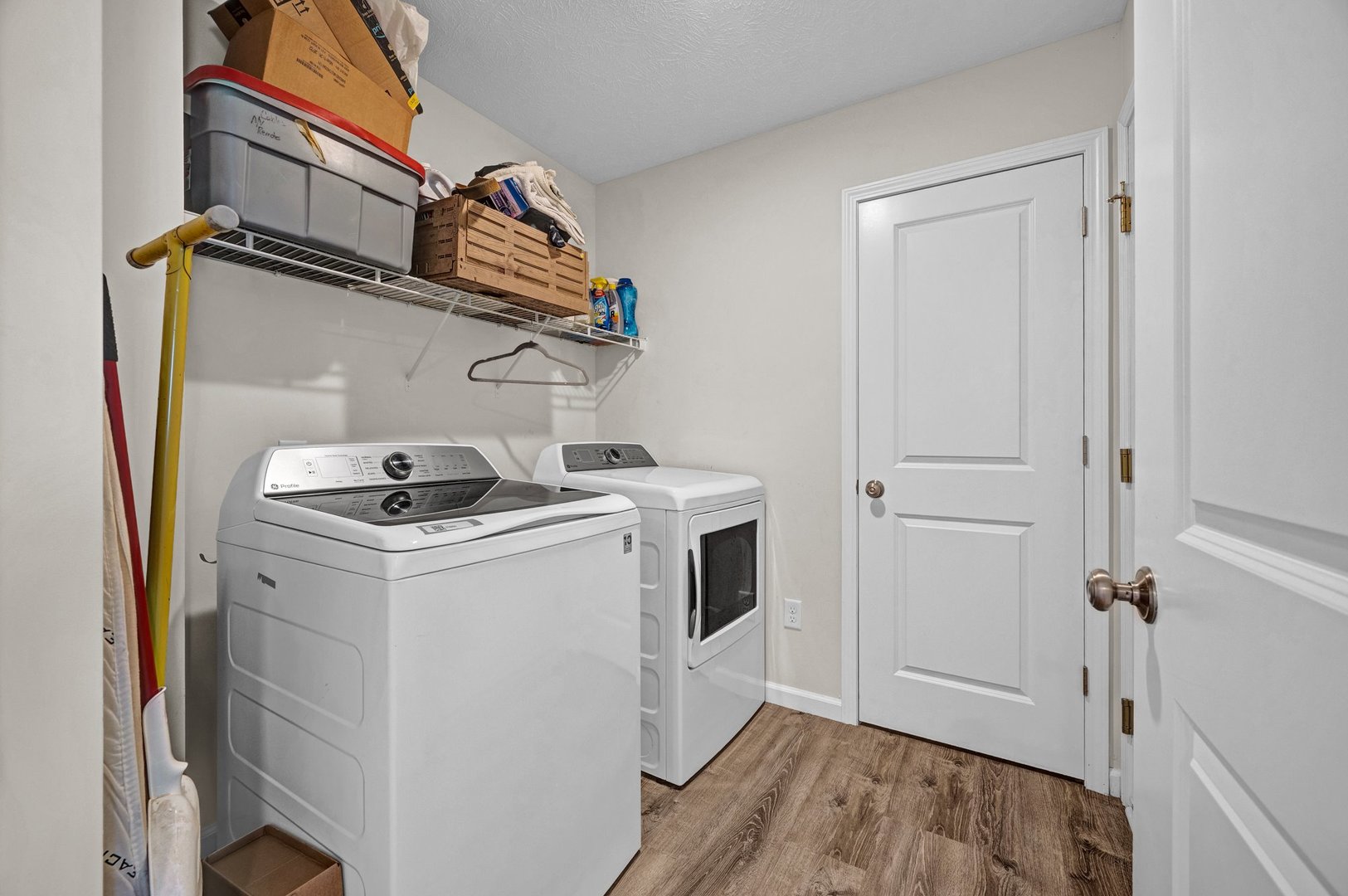 277 Cassidy Road Normal, IL 61761 - Photo 21 of 42 a view of storage and utility room with washer and dryer