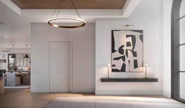 a view of entryway and hall