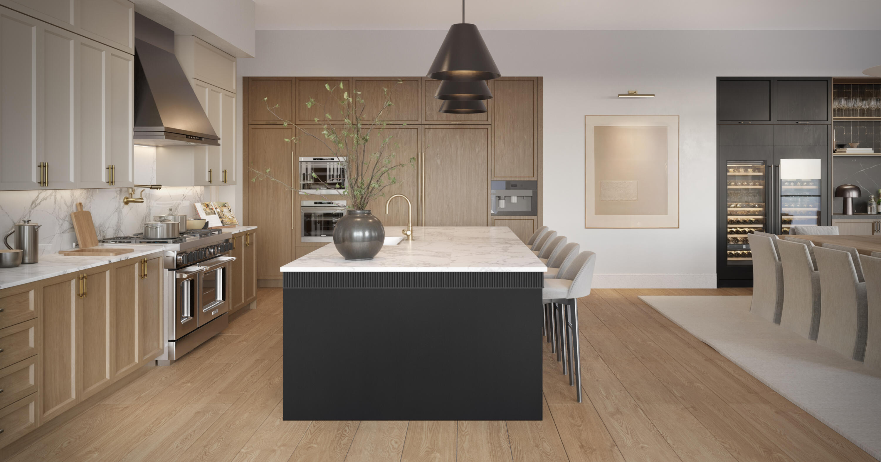 824 Azalea Street Boca Raton, FL 33486 - Photo 29 of 36 a kitchen with stainless steel appliances granite countertop a stove a sink dishwasher and a refrigerator with wooden floor