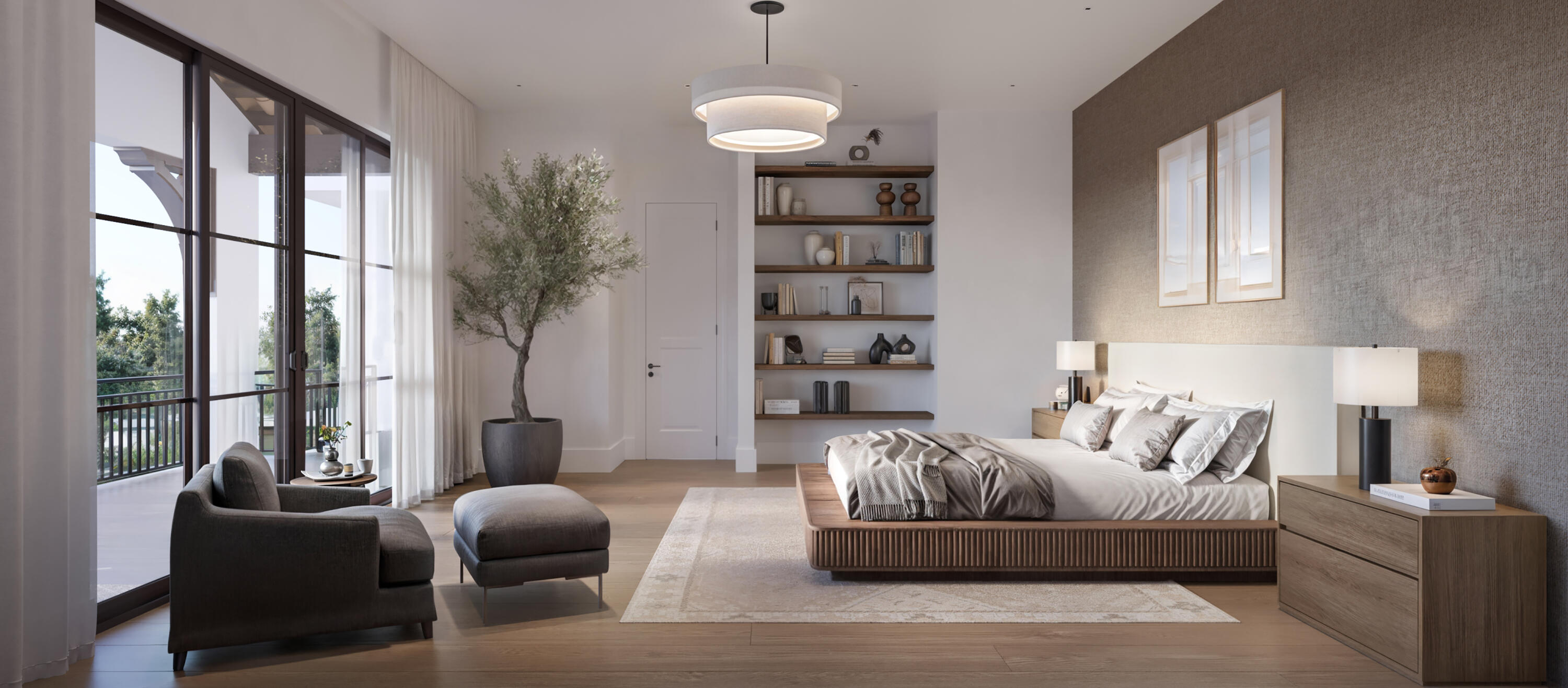 824 Azalea Street Boca Raton, FL 33486 - Photo 30 of 36 a bedroom with furniture and a large window