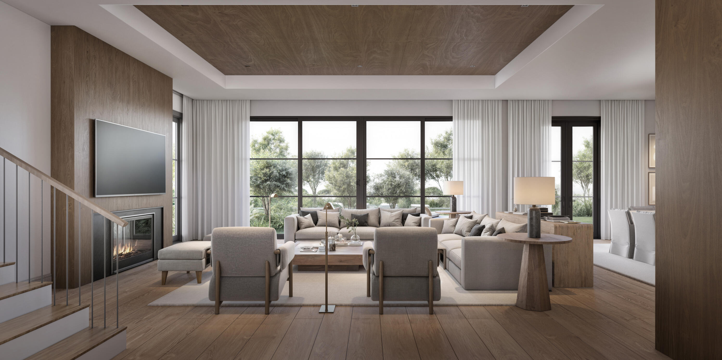 824 Azalea Street Boca Raton, FL 33486 - Photo 5 of 36 a living room with furniture and large windows