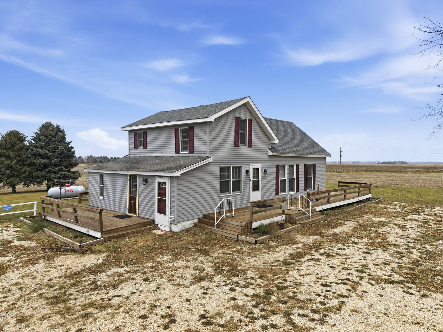 901 Hermann Road Lee, IL 60530 - Photo 29 of 42 a front view of a house with a yard