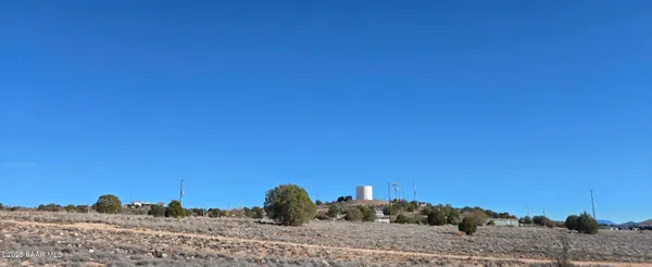 a view of a dry yard with wooden fence