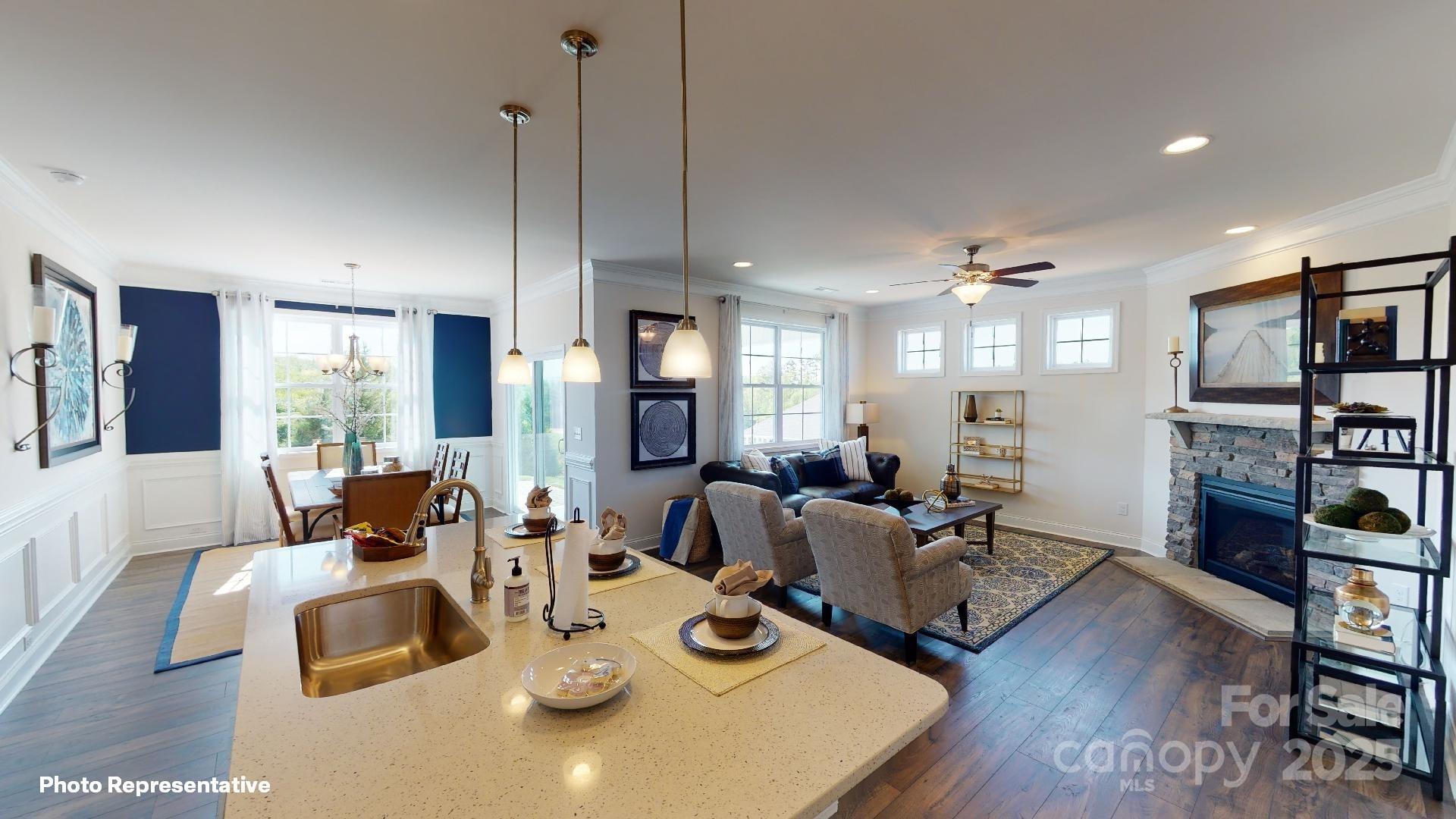7653 Bainbridge Road Sherrills Ford, NC 28673 - Photo 15 of 25 a living room with furniture and wooden floor
