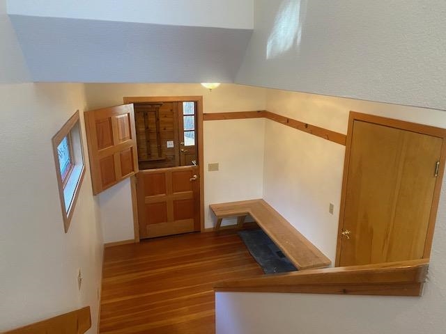 67 Hill Street Mammoth Lakes, CA 93546 - Photo 7 of 24 Entryway featuring dark wood-style floors and plenty of natural light