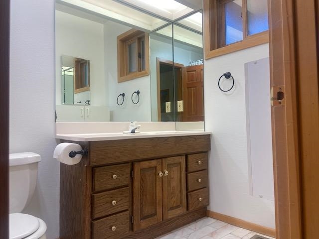 67 Hill Street Mammoth Lakes, CA 93546 - Photo 10 of 24 Bathroom featuring vanity and toilet