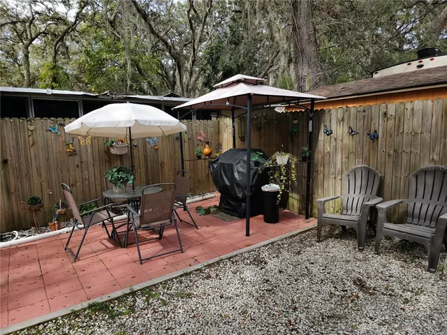 a view of outdoor space with a garden