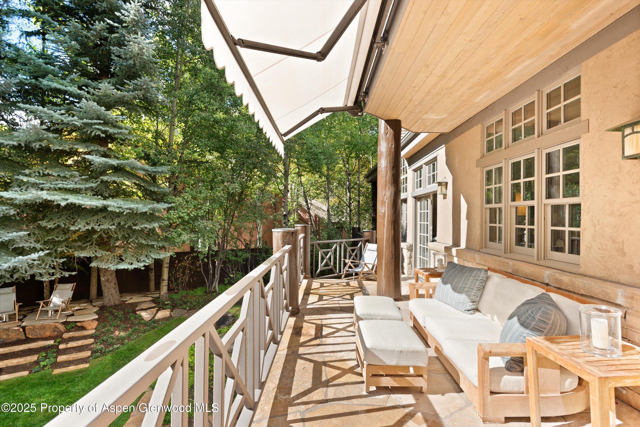 42 Northway Drive Aspen, CO 81611 - Photo 32 of 37 a view of balcony with wooden floor and fence