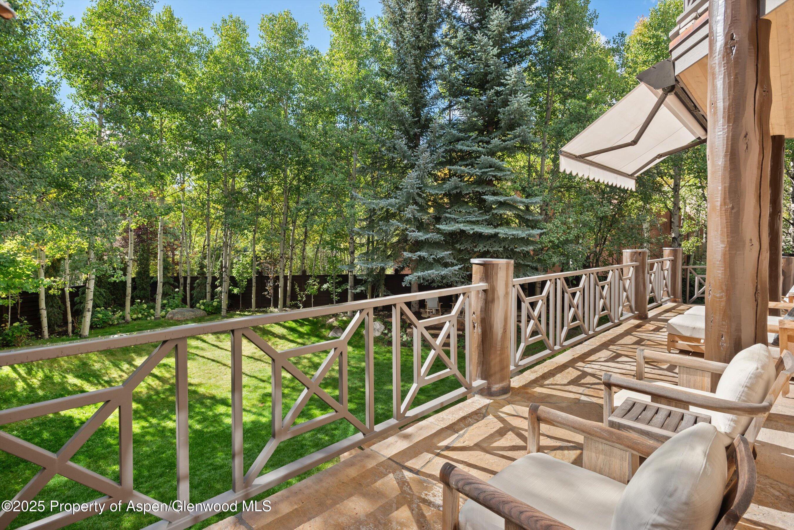 42 Northway Drive Aspen, CO 81611 - Photo 34 of 37 a view of a chair and tables in the balcony