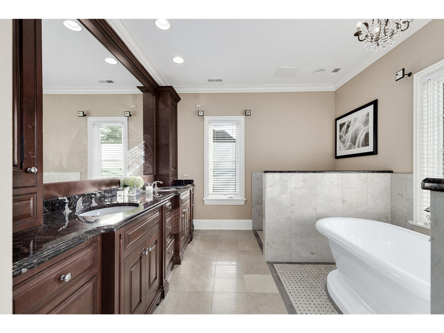 728 Cleveland Road Hinsdale, IL 60521 - Photo 19 of 35 a bathroom with a sink a toilet a mirror and vanity