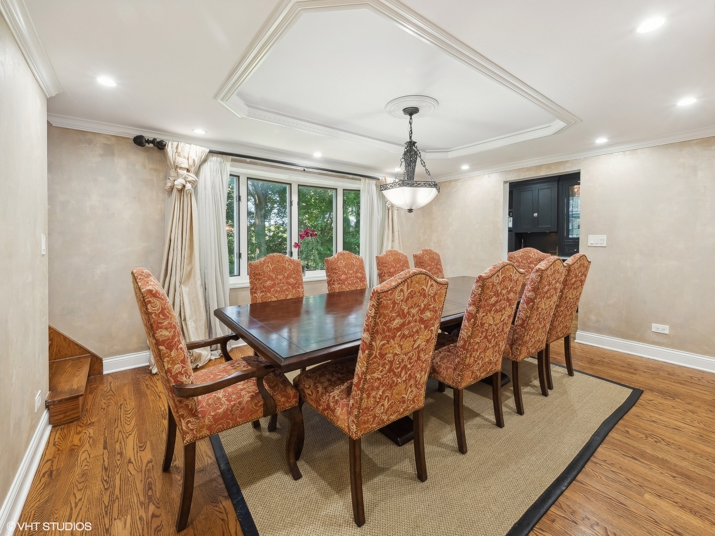 73 Haman Road Inverness, IL 60067 - Photo 10 of 45 a view of a dining room with furniture window and wooden floor
