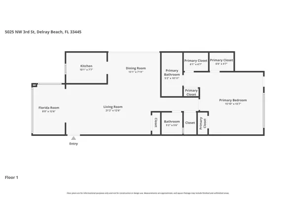 $115,000 | 5025 Northwest 3rd Street, Unit C, Delray Beach, FL 33445