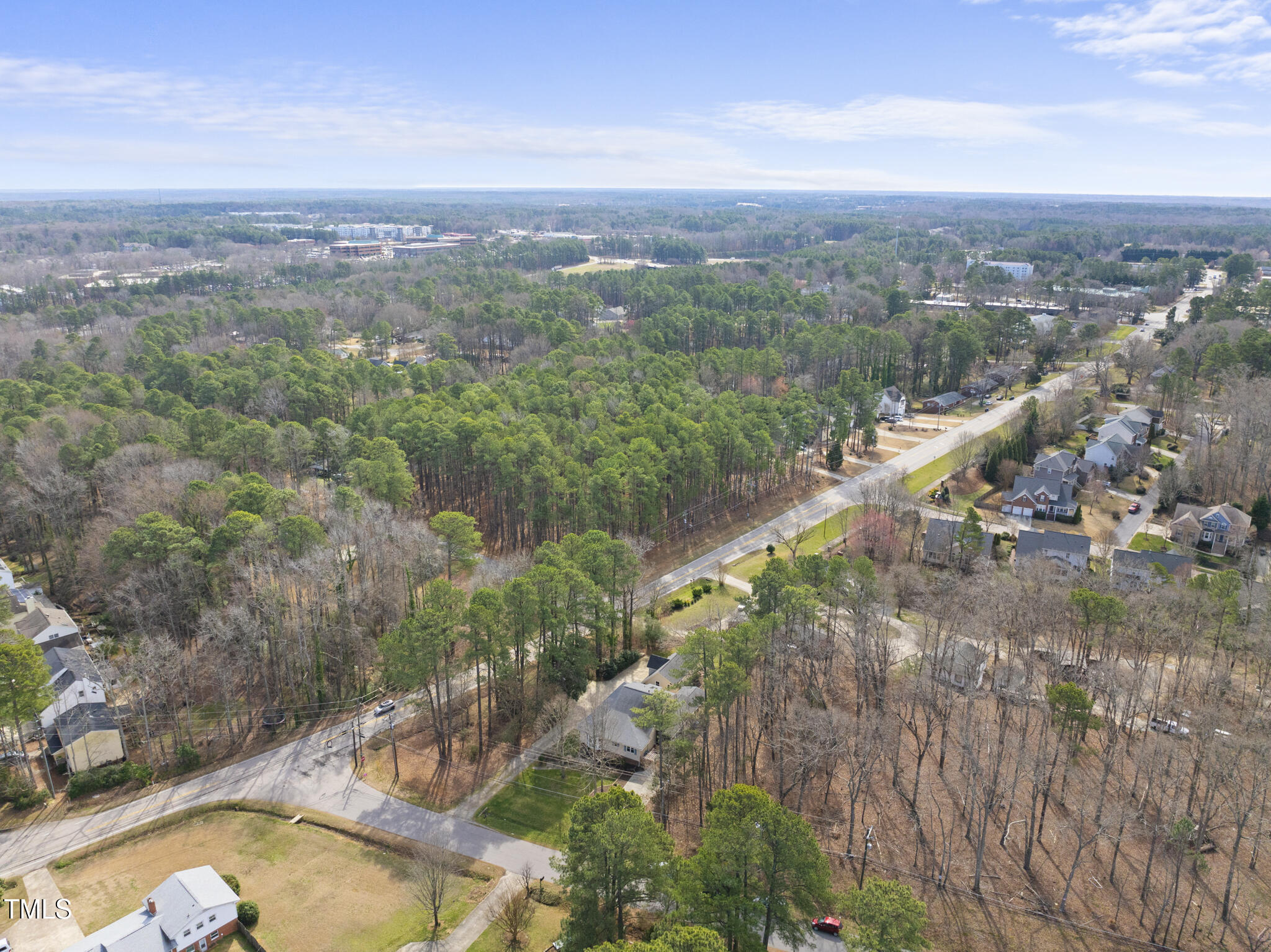6301 King Lawrence Road Raleigh, NC 27607 - Photo 73 of 79 an aerial view of residential house with outdoor space