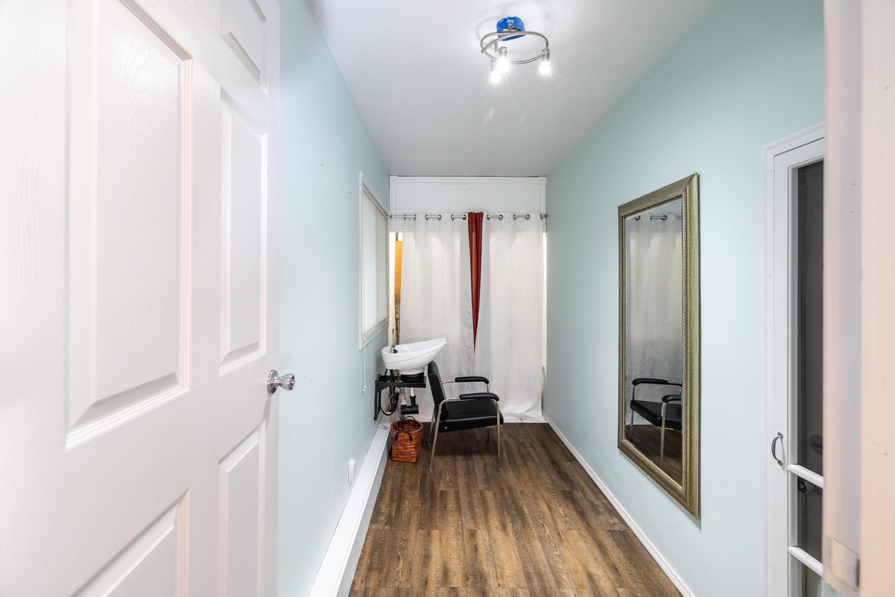 4270 Park Place Crown Point, IN 46307 - Photo 33 of 36 a view of a room with wooden floor and staircase