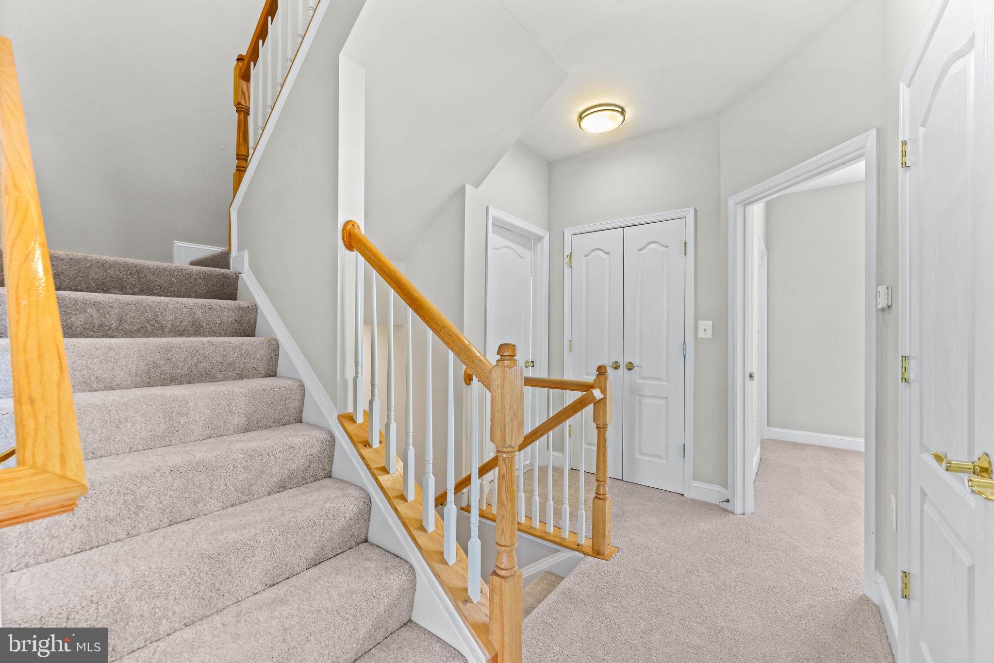 224 North Summit Avenue Gaithersburg, MD 20877 - Photo 19 of 34 a view of staircase with lots of frames on wall